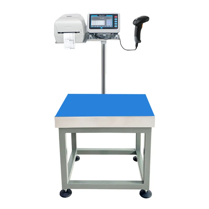 Intelligente Plattformwaage mit Barcode-Scannen und -Drucken